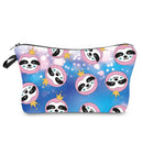 FUDEAM Polyester Unicorn Sloth Print Pattern Women Travel Storage Bag Toiletries Organize Cute Cosmetic Bag Portable Make Up Bag