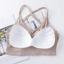 Women Cross Strap Sports Bra Push Up Sport Bra Top Yoga Gym Crop Top Brassiere Femme Fitness Top Sport Bh Breathable Bra