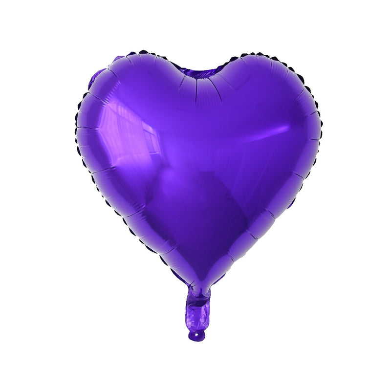 50 Uds. De Globos de aluminio con forma de corazón de estrella de 18 pulgadas, Globos inflables de helio, decoraciones para fiesta de cumpleaños, Globos de compromiso de boda para niños