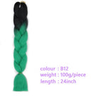 Black Star Hair Ombre Jumbo Braiding Hair Extensions 24 Inch Twist Braids Synthetic Hair Fiber for Twist Braiding for Women