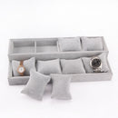 Bracelet Tray 4 Grids Jewelry Display Box Jewelry Pillow Display Prop Watches Bracelet Showcase Watch Tray