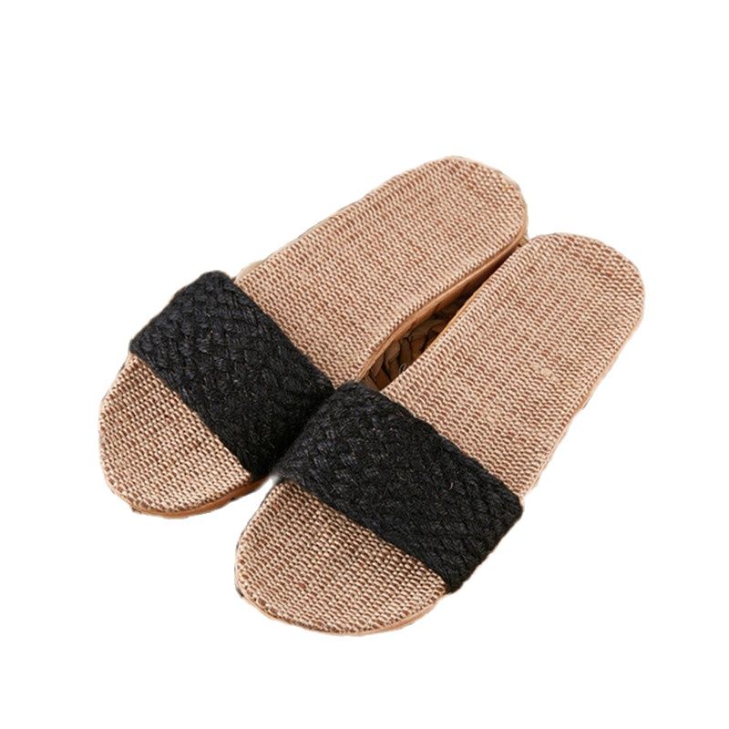 Suihyung Women Slippers Female Casual Flax Slides 13 Colors Linen Belt Ladies Sandals Flip Flops Lovers Summer Indoor Home Shoes