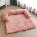 Dog Sofa Bed Cover Calming Plush Mat Removable Pet Blanket Mattress Cat Beds Warm Sleep Cushion Pillow Couch Furniture Protector