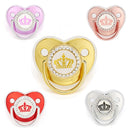 9 Colors Pacifier Baby Shower Gift Bling Baby Dummy Silicone BPA Free Infant Nipple Newborn Pacifiers For Babies I Love Mum Dad