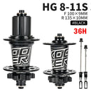 Koozer XM490 Hubs 4 rodamientos MTB Mountain Bike Hub delantero trasero QR o Thru 28/32/36 agujeros disco freno bicicleta Hub 8 9 10 11 12 velocidades