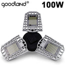 Goodland LED Lamp E27 LED Bulb 60W 80W 100W Garage Light 110V 220V Deform Light For Workshop Warehouse Factory Gym