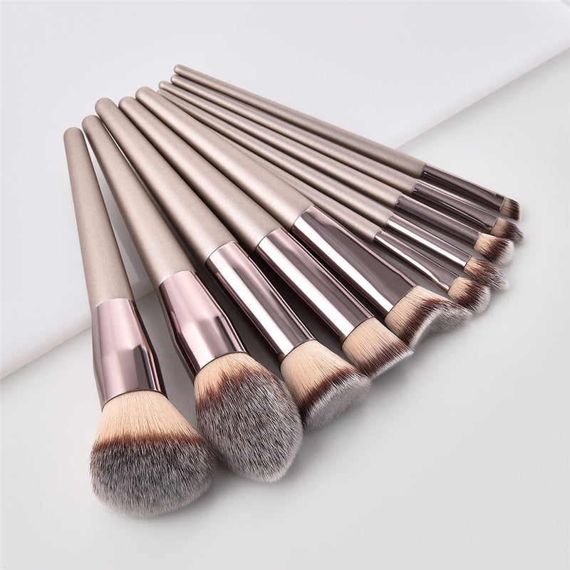 FLD 5/10pcs Super Soft Desiger Makeup Brushes Foundation Powder Blush Eyeshadow Blending Cosmetic Set Tools Brochas Maquillaje