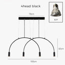 Nordic Brief Dinning Room Chandelier Lighting Modern Designer Office  Chandelier Light Vintage Spot Hanging Lights /LED Lamp