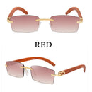 2022 Vintage Rimless Sunglasses For Men Fashion Square Glasses Luxury Oculos De Sol Masculino Zonnebril Heren Lunette De Soleil