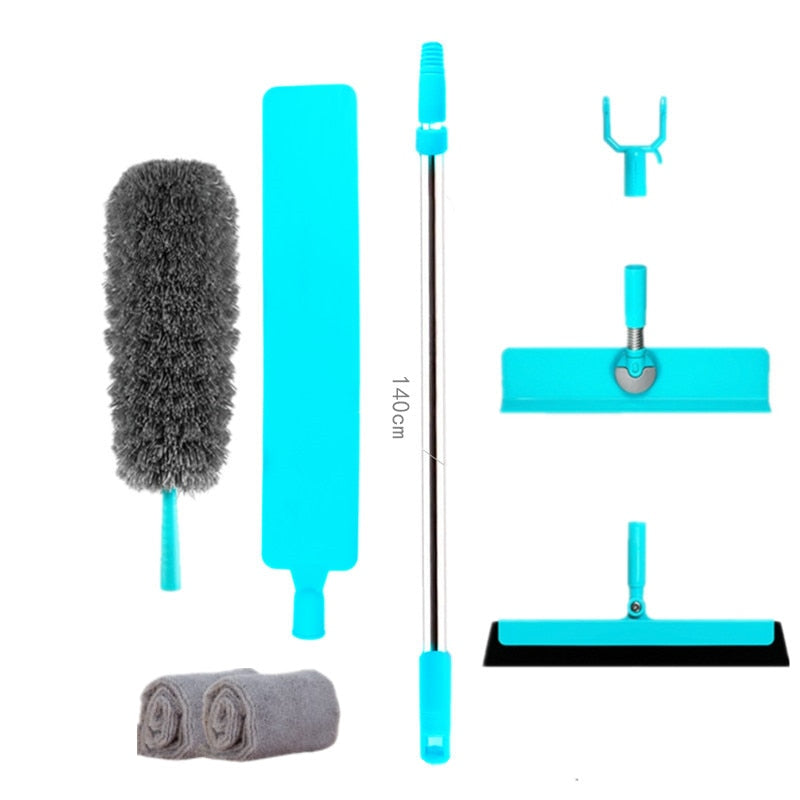 Telescopic Dust Brush Fur Haor Dust Home Cleaning Flexible Long Handle Housework Bed Cleaning Bottom Mop Gap Microfiber Duster