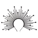 Goddess Halo Crown Sunburst Plastic Gold Met Gala Angel Spike Headpiece Cosplay Accessories