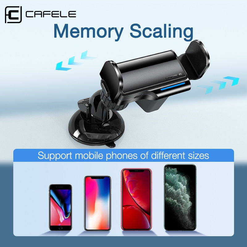 Cafele Automatic Car Phone Holder For Mobile Phone Auto Electric Car Holder Stand For Huawei iPhone Xiaomi Samsung Air Vent Moun