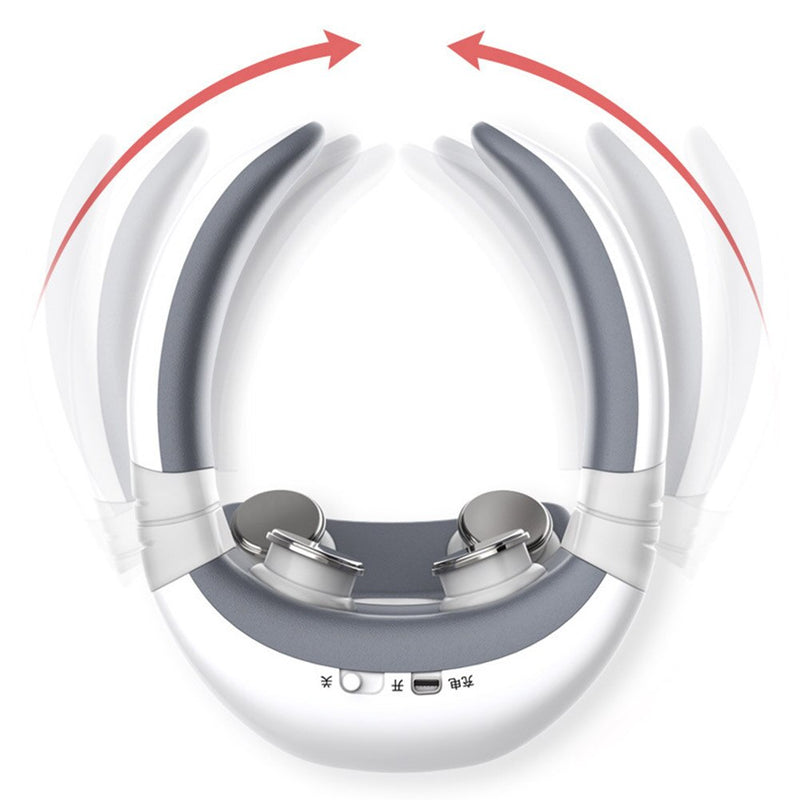 Masajeador de cuello eléctrico para terapia magnética 4D con carga USB, estimulador Cervical, herramienta para aliviar el dolor, máquina de masaje para el cuidado de la salud