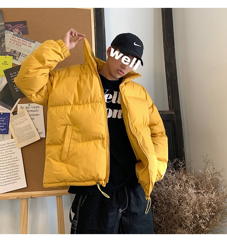 LAPPSTER Herren Harajuku Bunte Blase Mantel Winterjacke 2022 Herren Streetwear Hip Hop Parka Koreanische Schwarze Kleidung Pufferjacken
