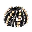 Fashion Women Bun Crystal Hair Claw Horsetail Buckle Hair Clip Bird Nest Expanding Hair Accessories Female Ponytail Headwear