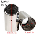 2Pcs/Set Chrome Plating Stainless Steel Car Exhaust Muffler Tip Pipes Covers for Audi A1 A3 A4 TT 2009-2015/VW Volkswagen PASSAT