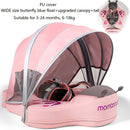 Mambobaby Baby Float Swimming Ring With Roof Infant Waist Floater Non-Inflatable Buoy Beach Pool Accessories Toys Swim Trainer