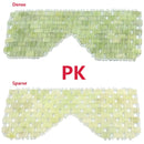 Máscara de ojos de jade natural, máscara de ojos de jade refrescante para dormir, masajeador, terapia de piedra de jade, cubierta de sombra antienvejecimiento, regalo de relajación