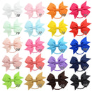 20pcs/lot Grosgrain Ribbon Hair Bands Ponytail Holder Rubber Band For Baby Girls Handmade Hair Rope Scrunchie  Hair Accessories