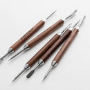 Coffee Art Needles Barista Cappuccino Espresso Coffee Decorating High Quality Wooden Handle Tamper Creative Coffee Art Pen Tools