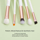 Jessup  Makeup Brushes Kit 15Pcs Pearl White/Rose Gold pinceaux maquillage Cosmetis Tools Eyeliner Shader Concealer Pencil T217