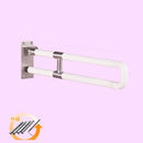 Flip Up Toilet Safety Frame Rail Shower Grab Bar for Elders Senior Kids Care, Bathroom Handrail, Folding Seat, Bath Chair