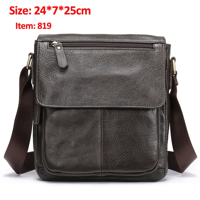 WESTAL Men's Shoulder Bag Men Genuine Leather Messenger Bags Big Male Black Crossbody Bags for Men Bag Leather Man Handbags 8830