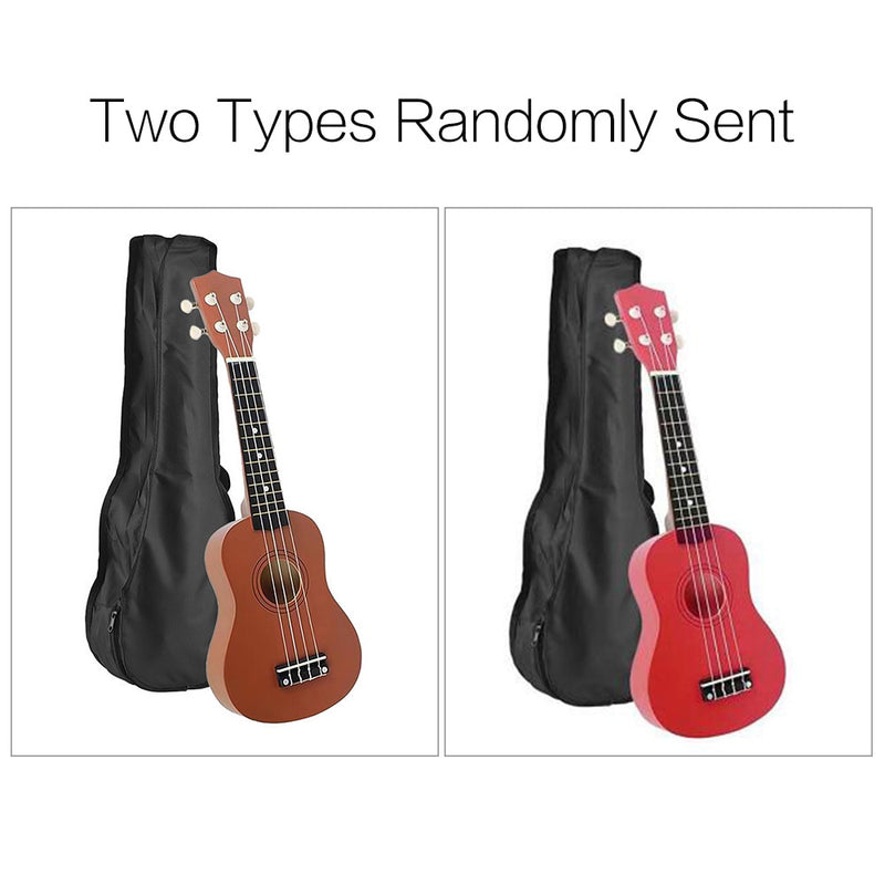 21 inches Ukelele Ukulele Set Basswood Acoustic Soprano Ukulele Guitar 4-String Hawaiian Guitar With Pick Tuner String Strap Bag