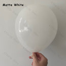 Retro Coffee Matte White Balloons Garland Arch Kit Boho Hochzeit Dekoration Geschlecht offenbaren Geburtstag Baby Shower Decor Zubehör