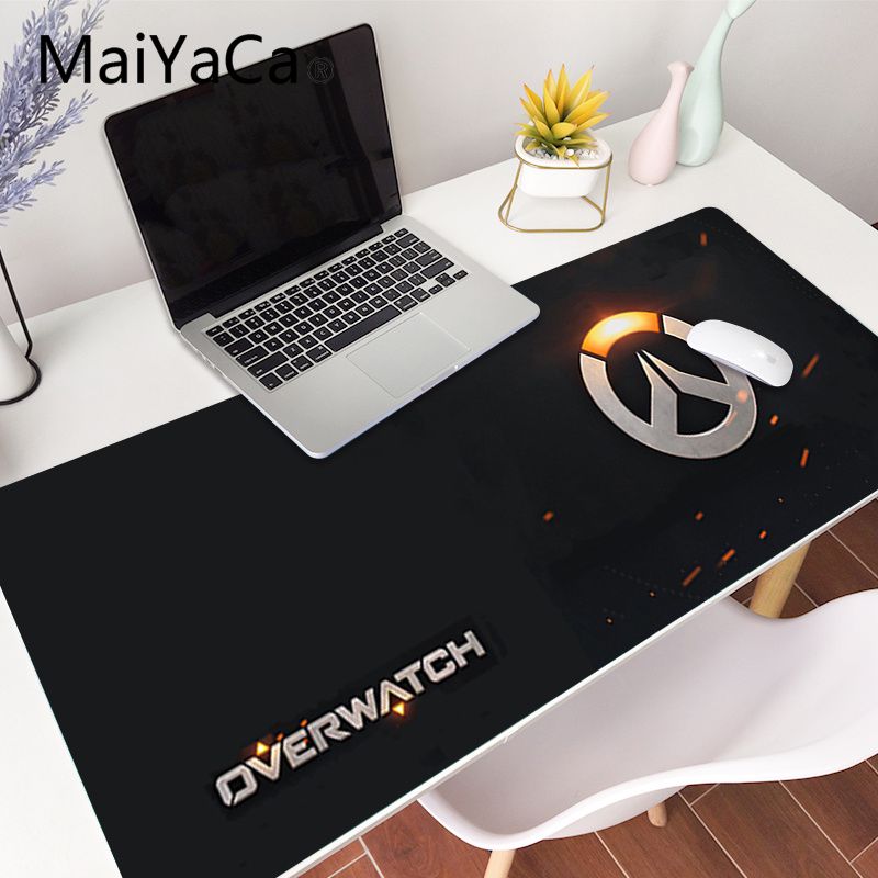 MaiYaCa Overwatchs Mauspad 700 x 300 x 2 mm Gaming-Mauspad Anime Büro Notbook Schreibtischunterlage Locked Edge Padmouse Spiele PC Gamer-Matten