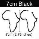 Anniyo African Map Big Earrings Exaggerate Larger Earring Stud Africa Ornaments Traditional Ethnic Hyperbole Jewelry