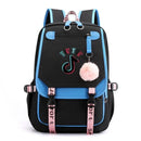 TikTok Backpack Luminous School Bags For Teenagers Boys Girls Laptop Backpack Large Capacity Travel Mochila Escolar