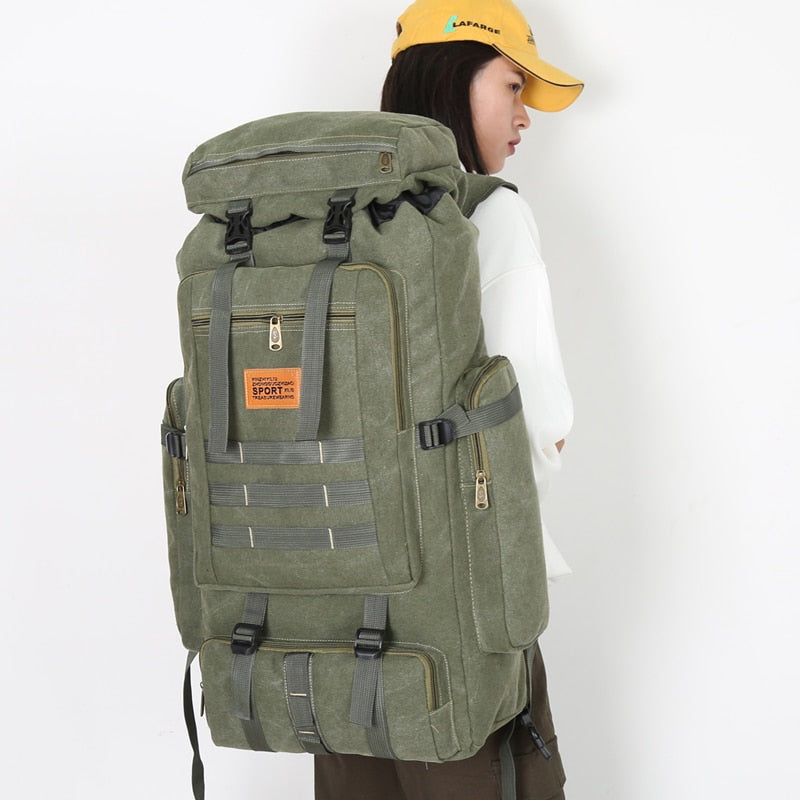 Mochila militar Mochila táctica del ejército Deportes al aire libre Camping Senderismo Senderismo Pesca Caza Bolsa impermeable 1000d Nylon