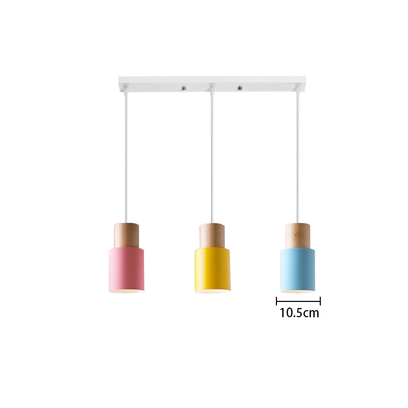 Wood LED Pendant Light Indoor Hang Lamp Dining Living Room Kitchen Island Bar Cafe Droplight Bedroom Deco Nordic Pendant Lights