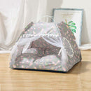 Sweet Princess Cat Bed Foldable Cats Tent Dog House Bed Kitten Dog Basket Beds Cute Cat Houses Home Cushion Pet Kennel Products