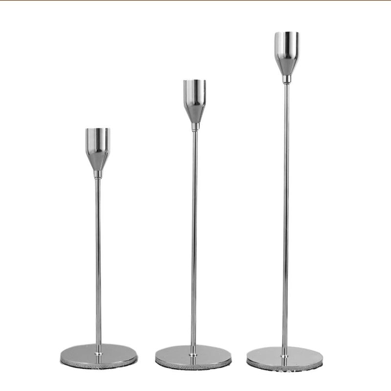 IMUWEN Metal Candle Holders Luxury Candlestick Fashion Wedding Candle Stand Exquisite Candlestick Candelabra Table Home Decor