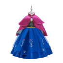 Frozen 2 fantásticos vestidos de princesa Anna, disfraz de Halloween para niñas, vestido largo para niños, vestido de boda de Carnaval, ropa de Cosplay para niños