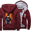 Anime japonés Haikyuu estampado Kageyame sudaderas con capucha para hombre ropa de calle 2021 invierno cálido sudaderas Harajuku abrigos chaqueta divertida