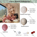 Doubled Dust Pink Boho Wedding Engagement Decoration Chrome Rose Gold Nude Balloons Garland Ballon Arch Global Birthday Decor