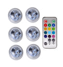 Battery Operated LED Underwater Lights Remote 13 Colors Submersible Light RGB Tea Lamp for Weeding Xmas Valentine&