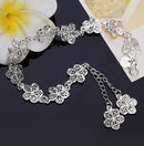 Hot sale silver color bracelet beautiful flowers for women classic high quality fashion jewelry wholesale JSH-lh013