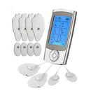Rechargeable 16 Modes Electronic Pulse Massager EMS TENS Unit Muscle Stimulator Pain Relief Therapy with 12pcs Electrode Pads