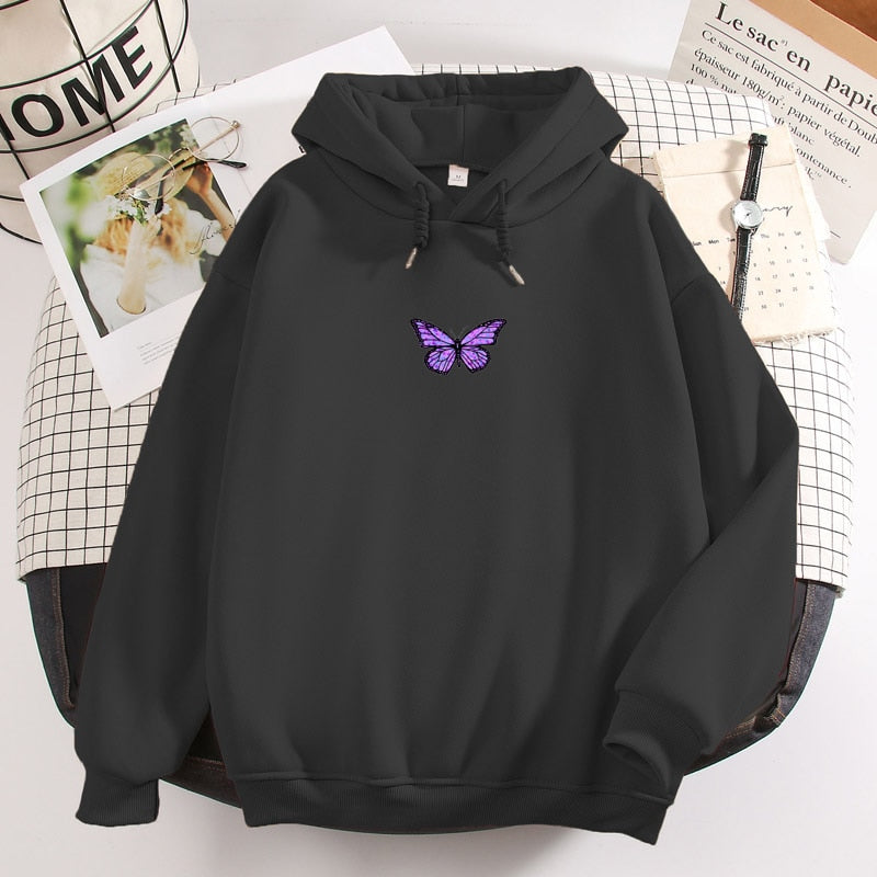 Womens Sweatshirts Hoody Butterfly HOODIE NEW 2020 Student&