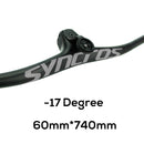 SYNCROS Carbon Fiber Mountain Mountain Integrated MTB Manillar FRASER IC SL -8 -17 -25 Tres especificaciones con tornillos de titanio