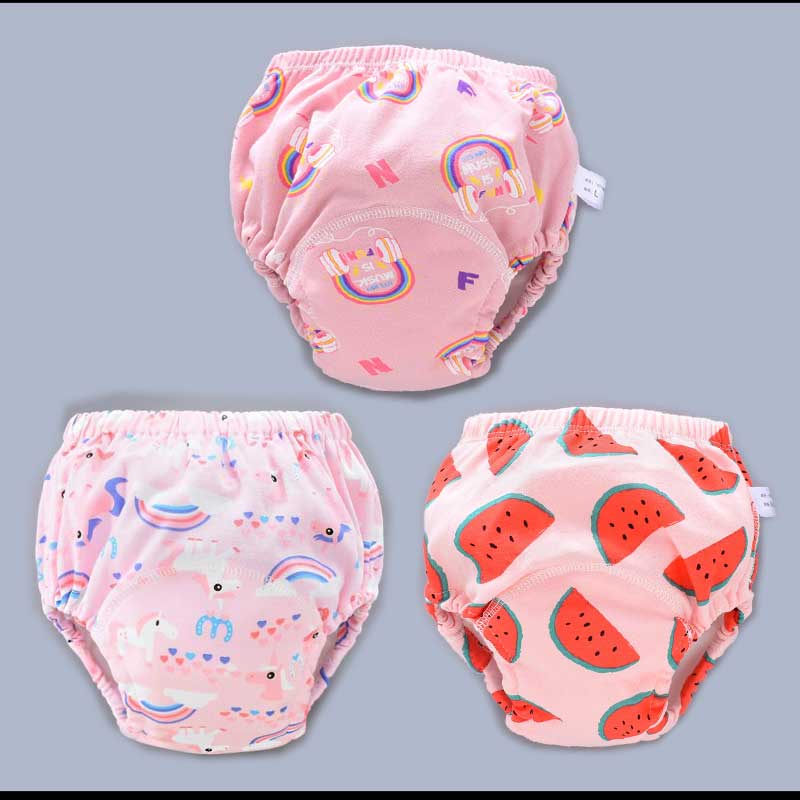 Baby Reusable Diapers Panties Potty Training Pants For Children Ecological Cloth Diaper Washable Toilet Toddler Kid Cotton Nappy