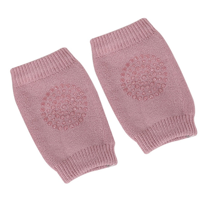 Baby Knee Pads Toddler Crawling Protector Toddler Legs Warmers Leg Protection Elbow Pads Baby Safety Cotton Non Slip Smiley