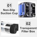 Sunsun Silent 4 in 1 Internal Aquarium Filter Pump Submersible Fish Tank Water Pump Filter Wave Surf Circulation Oxygen Pump