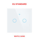 GIRIER Tuya Wifi Light Switch, Smart Touch Wall Switch EU/US Support Multi-way Control 100-240V, Works with Alexa Google Home