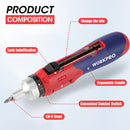 WORKPRO 24 en 1 Destornillador de carga automática Kits de herramientas de reparación Juegos de brocas múltiples