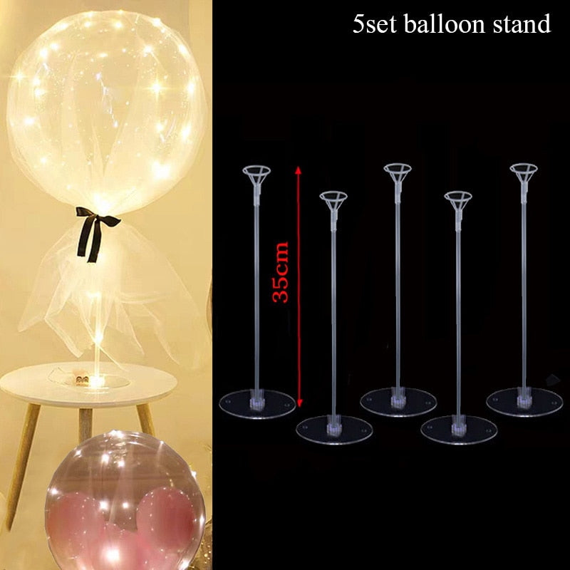 Girl Birthday Party Balloons Stand Balloon Holder Plastic Balloon Stick Birthday Party Decorations Wedding Balloon Baby Shower